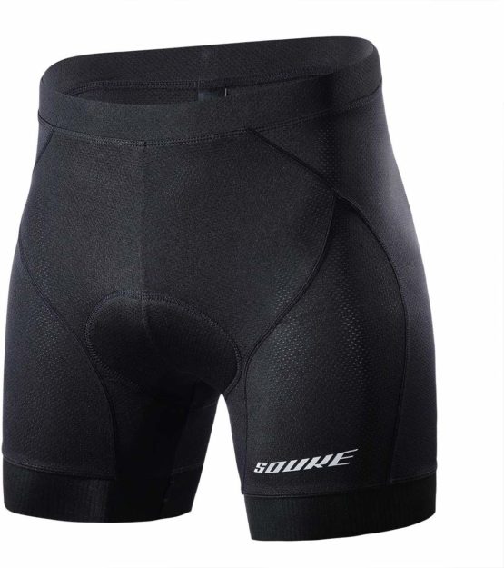 Souke Sports Men's Cycling Underwear 4D Padded Breathable Bike Undershort Shorts Anti-Slip Design