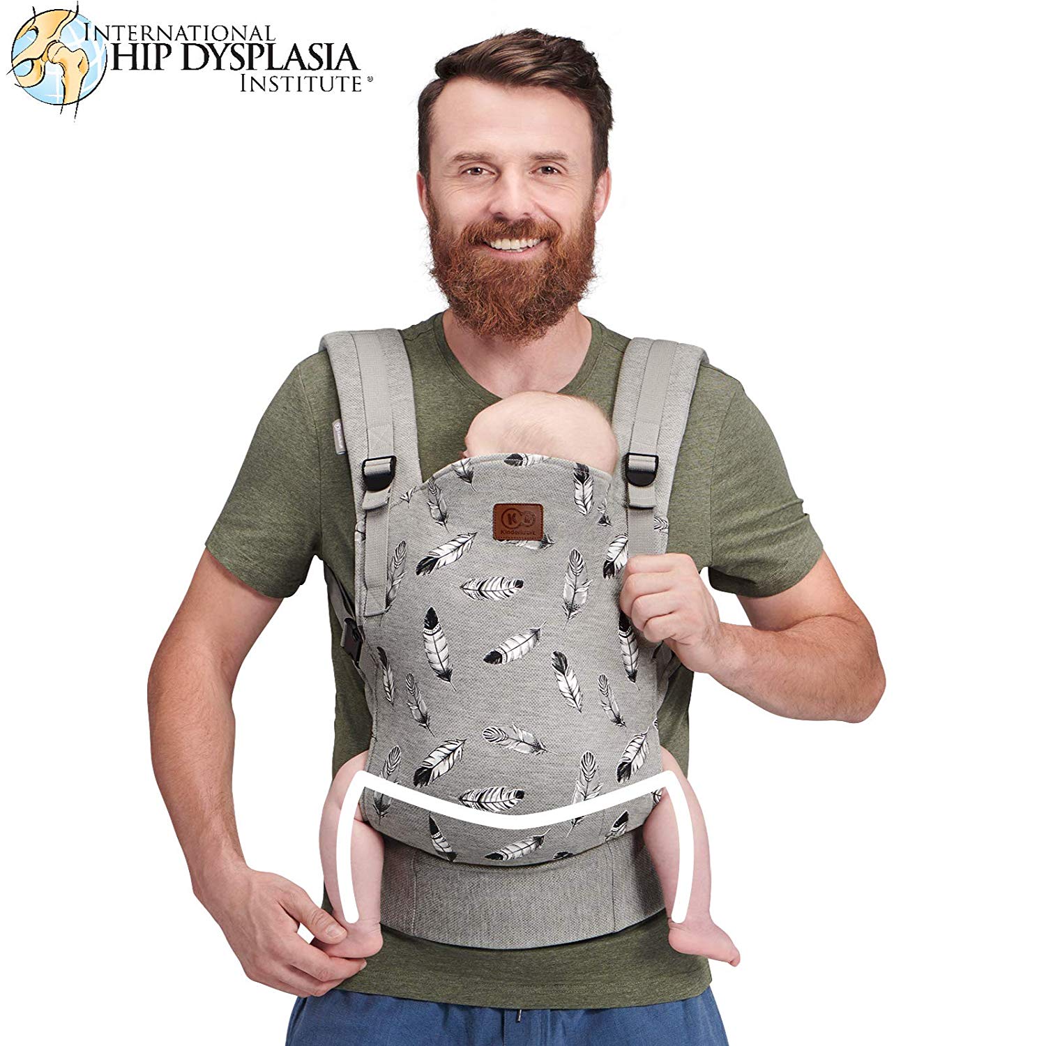 Kinderkraft Baby Carrier MILO, Ergonomic Sling, Holder, Lightweight, Confortable, Ajustable