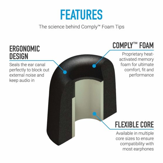 Comply T-400 Sports Isolation Earbud Tips - Small x3 - Image 4