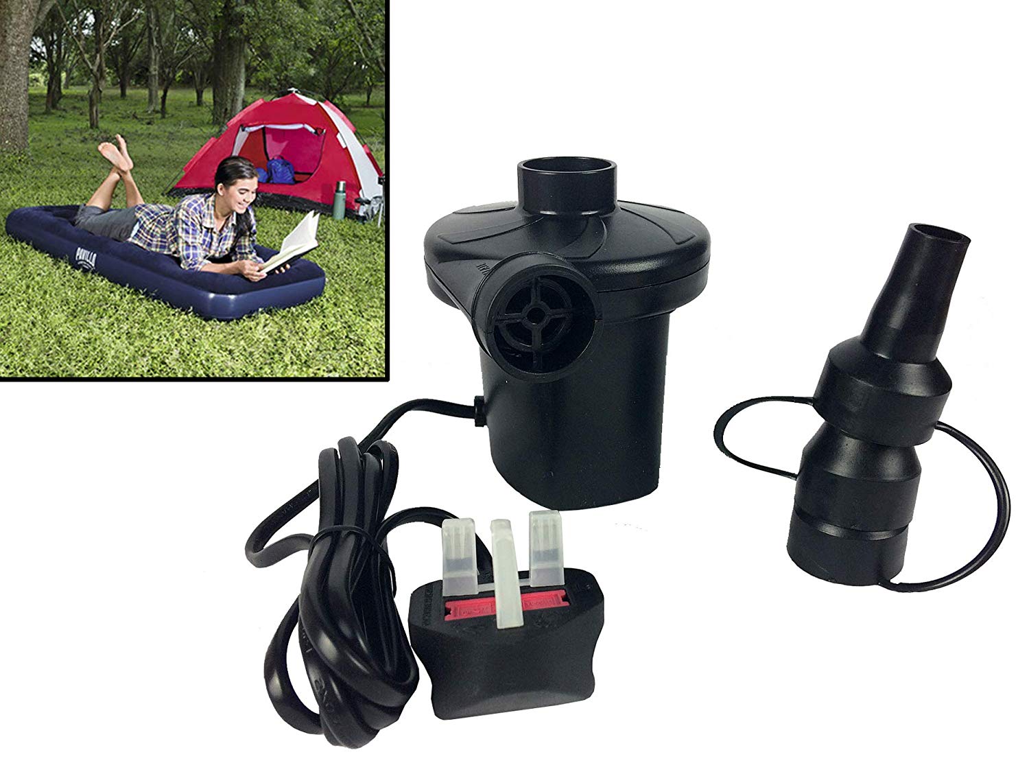 Redwood Leisure 240v Electric Air Pump, Black - Image 3