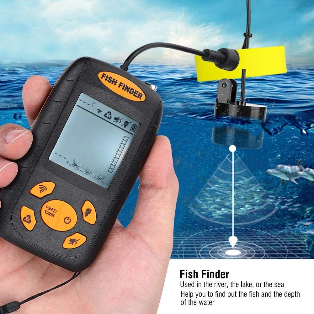 Fish Finder Portable Fish Detection Sonar Sensor Fishing Finder