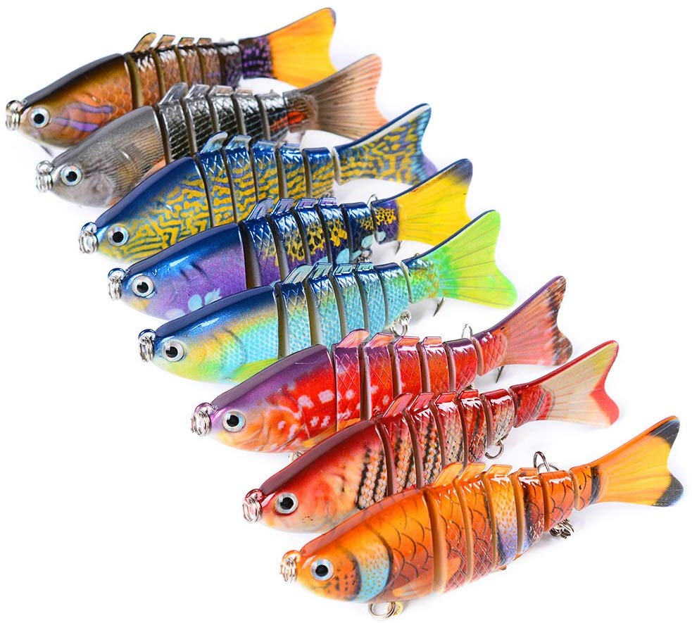 Esca Da Pesca Luccio 10cm - Swimbait Snodato Realistico, 15.5g, Per Acque Dolci - Foto 6