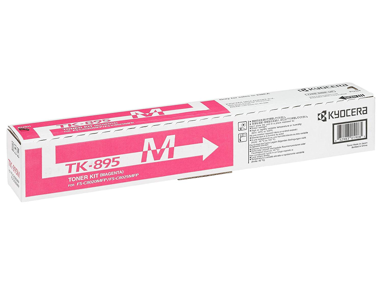 Kyocera TK-895M Toner Magenta, 6,000 Pages, Original Premium Printer Cartridge 1T02K0BNL0 for ECOSYS FS-C8020MFP, FS-C8025MFP - Image 2