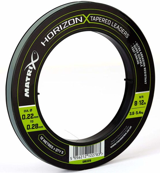 Matrix Horizon X Tapered Shock Leader - 8lb / 12lb (12m) x5 (GML026) - Image 2