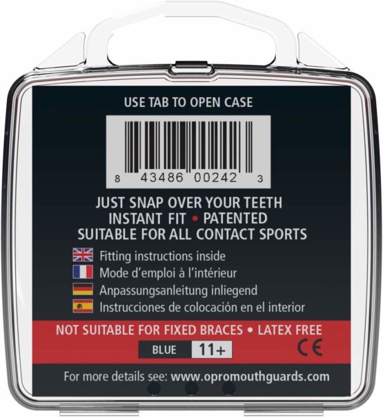 Opro Snap-Fit Instant Gum Shield for Rugby, Hockey, MMA, Lacrosse, Contact Sports – Dental Warranty, No Moulding Needed, Easy and Instant Fit - Image 4