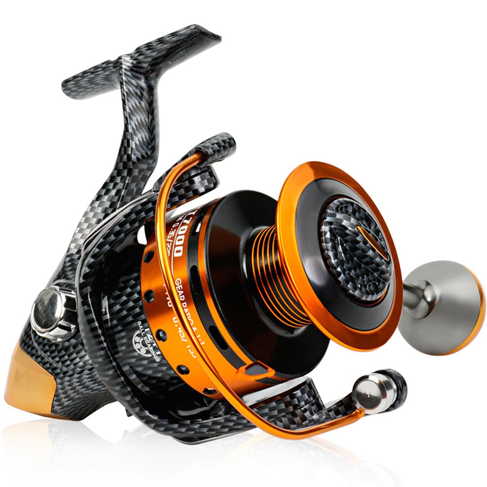 Sougayilang Fishing Reels- 12+1 BB, Light and Smooth Spinning Reels, Powerful Carbon Fiber Drag, Salt and Freshwater Fishing - Image 2