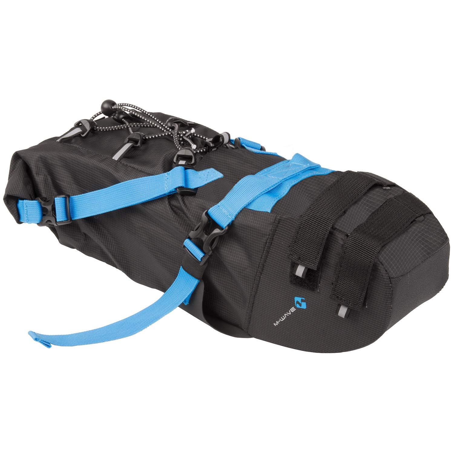 M-Wave Unisex's Rough Ride Saddle M Bicycle Bag, Blue