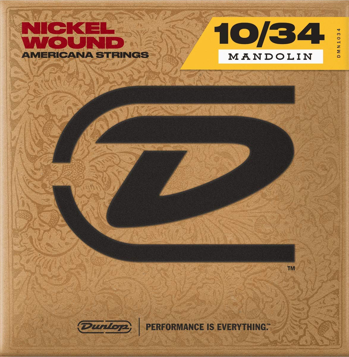 Dunlop DMP1034 Phosphor Light Mandolin Strings (Pack of 8), Mandolin Phos Bronze, Light 10 - 34