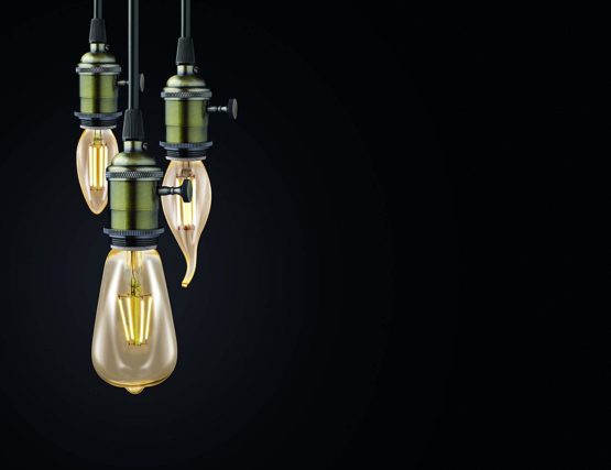 EGLO LED E27 Bulb, Amber Vintage Bulb, LED Bulb For Retro Lighting, 3,5 Watt (Equivalent To 22 Watt), 220 Lumen, E27 LED Warm White, 2200 Kelvin, LED Bulb, Edison Bulb St48, Ø 4,8 Cm (1.8") - Image 2