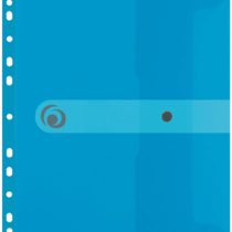 Herlitz A4 Filing Paper Document Folder - Transparent Blue (Pack of 6)