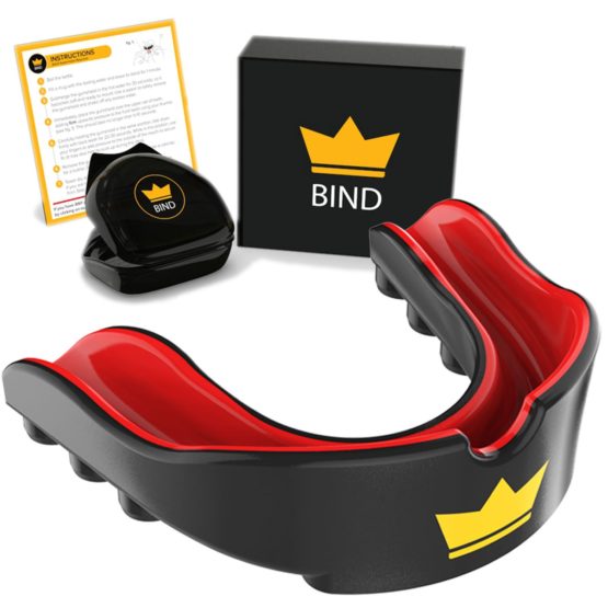 Junior Gum Shield Mouth Guard - Custom Mouldable Gel Fit Mouthguard Gumshield For Rugby, Hockey, Boxing, American Football, MMA, Boys Girls Kids, Childrens, Teenagers, Child Teeth Grinding Protection