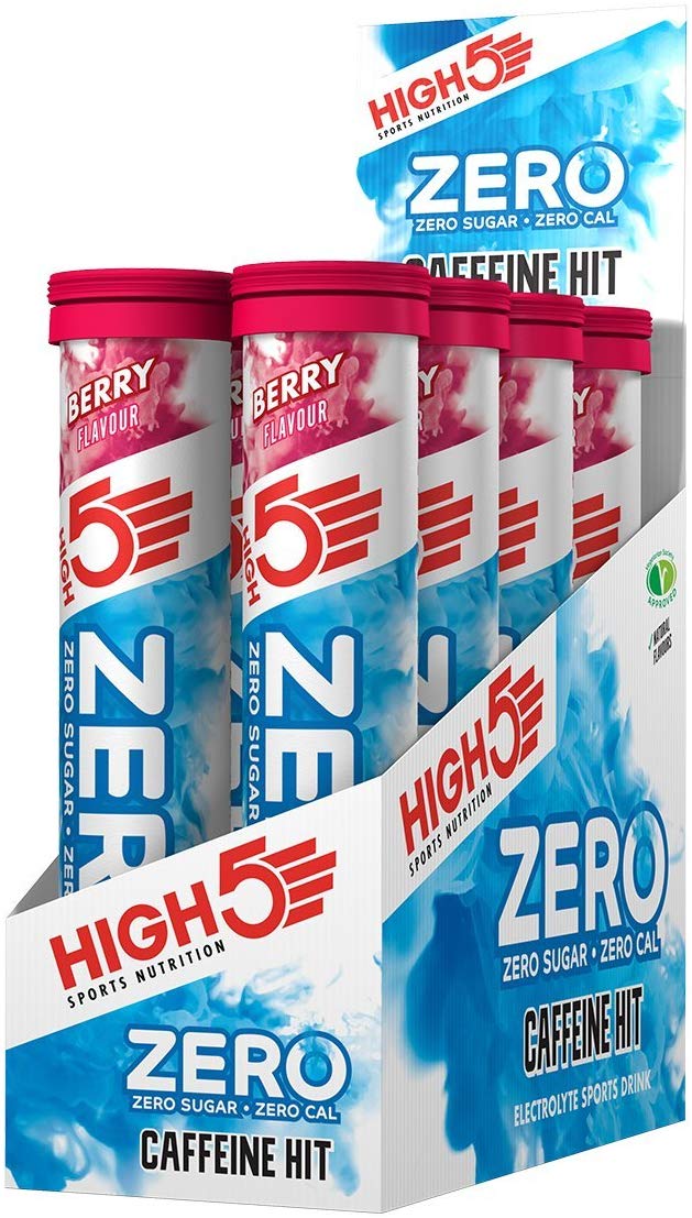 HIGH5 ZERO Caffeine Hit ElectrolyteTablet, Hydration Tablets Enhanced with Vitamin C, 0 Calories & Sugar Free