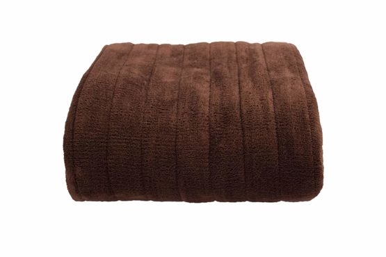 Homefront Electric Heated Throw / Over Blanket in Chocolate (160 x 120 Centimetres) Easy To Use Digital Control - Machine Washable - Ultra Soft, Cosy Finish - Image 4