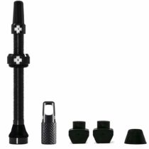 Muc-Off 1059 Black Tubeless Presta Valves, 60mm - Premium No Leak Bicycle Valves With Integrated Valve Core Removal Tool