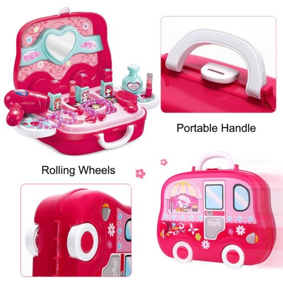 WOW Tastic, Fashion Set in Carry Case with Wheels Role Play Set Fun Playset for Kids Boys Girls Toy - Image 3