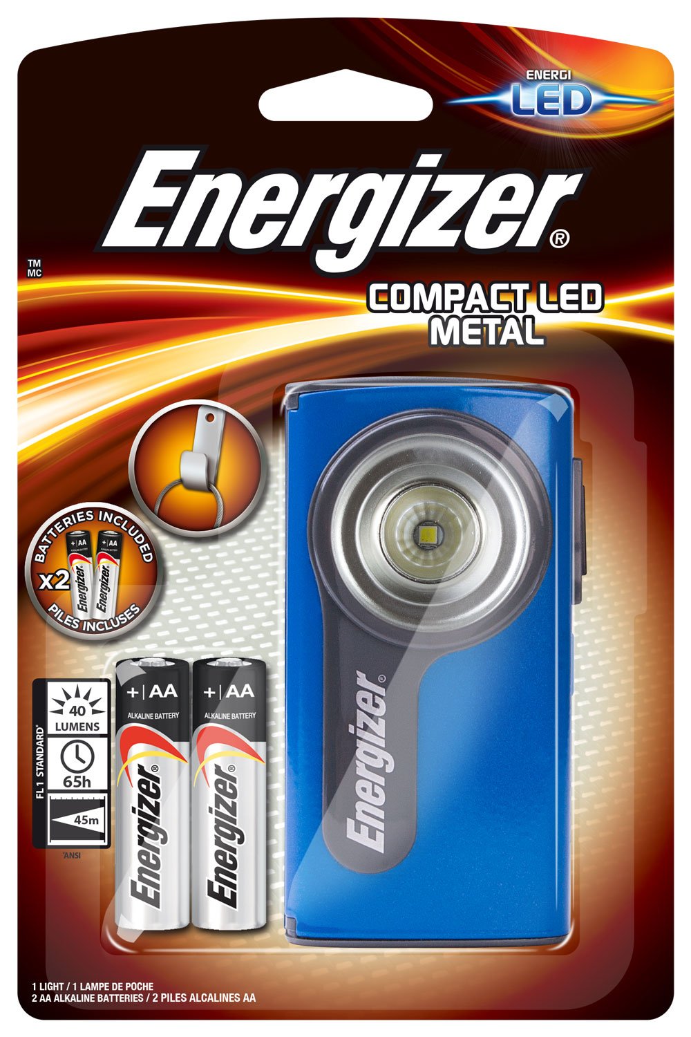 Energizer 632265 Flashlight - flashlights (Plastic), Black, 1 Unité (Lot de 1)