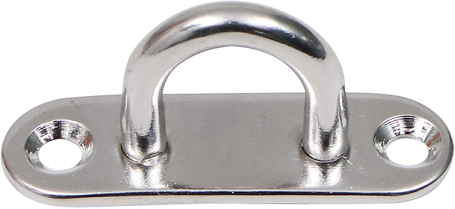 BELLE VOUS M5 Stainless Steel Pad Eye Plate Hooks (8 Pack) - Image 4
