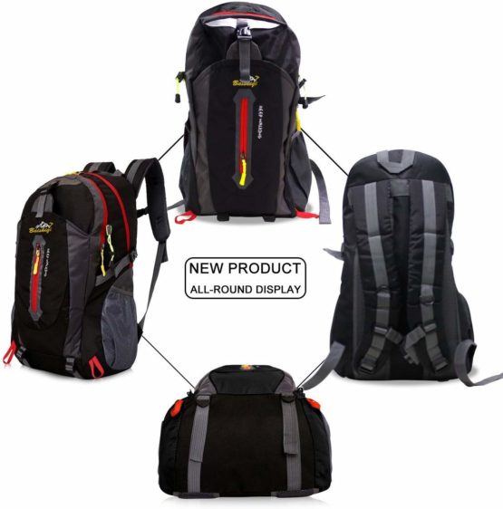 40L Lightweight Hiking Backpack, Baishiqi Multi-functional Water-resistant Casual Camping Trekking Rucksack for Cycling Travel Climbing Mountaineer Outdoor Sport - Image 4