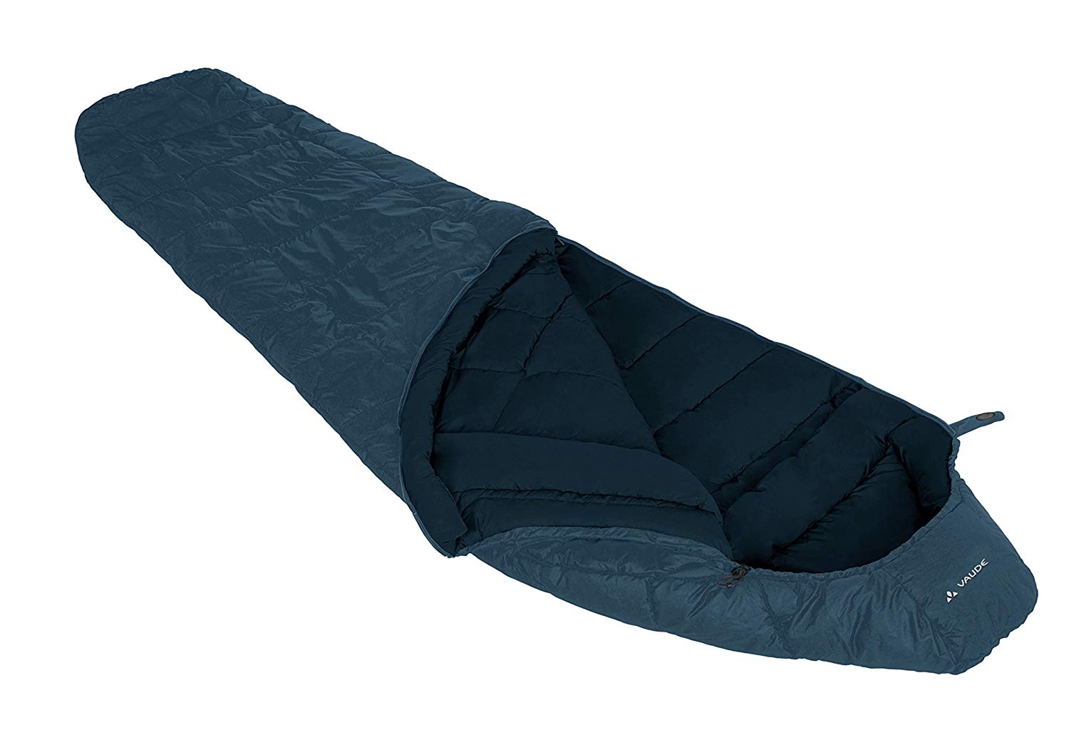 Vaude Lightweight Sioux 400 SYN Unisex Outdoor Left Zip Sleeping Bag available in Baltic Sea - One Size