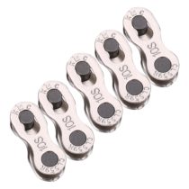 VGEBY1 5 Pairs Bike Chain Links, Quick Release Durable Bicycle Chain with Magic Joint Connector for 8/9/10 Speed Bike