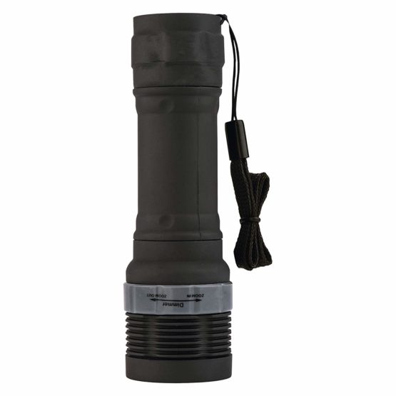 EMOS LED Zoomable Flashlight, IP43 Waterproof and Frost Resistant, 75 Lumens, 125 Meter Beam Distance, 15 Hours Runtime, Black - Image 3