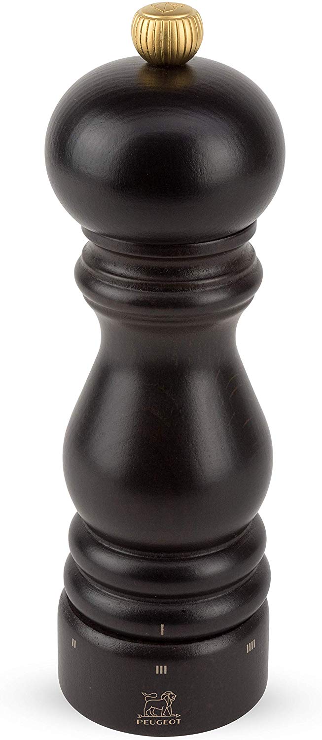 PEUGEOT, Paris u'Select 18 cm Salt Mill, 6 Predefined Grind Settings, Made with PEFC Certified Wood, Made in France
