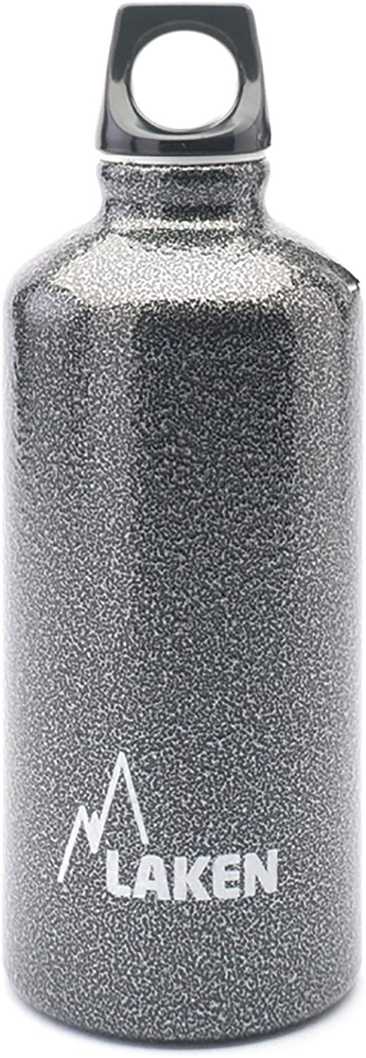 LAKEN Futura Water Bottle with Narrow Mouth, Single Wall Lightweight Aluminum BPA, Leak-Proof Screw Cap, 1.5 Litre, Granite