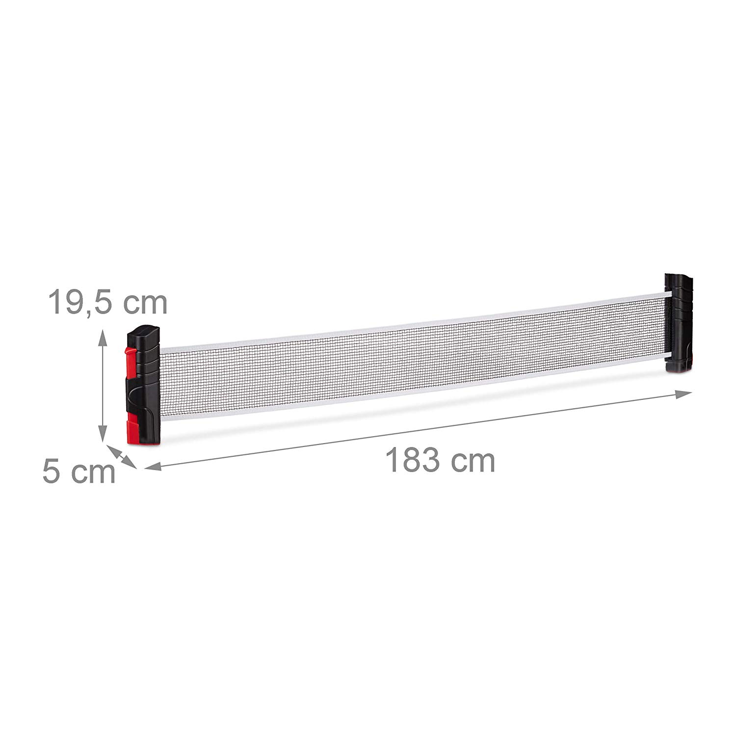 Relaxdays Table Tennis TT Net Ping Pong Net Retractable Portable Clamp Bracket - Image 4