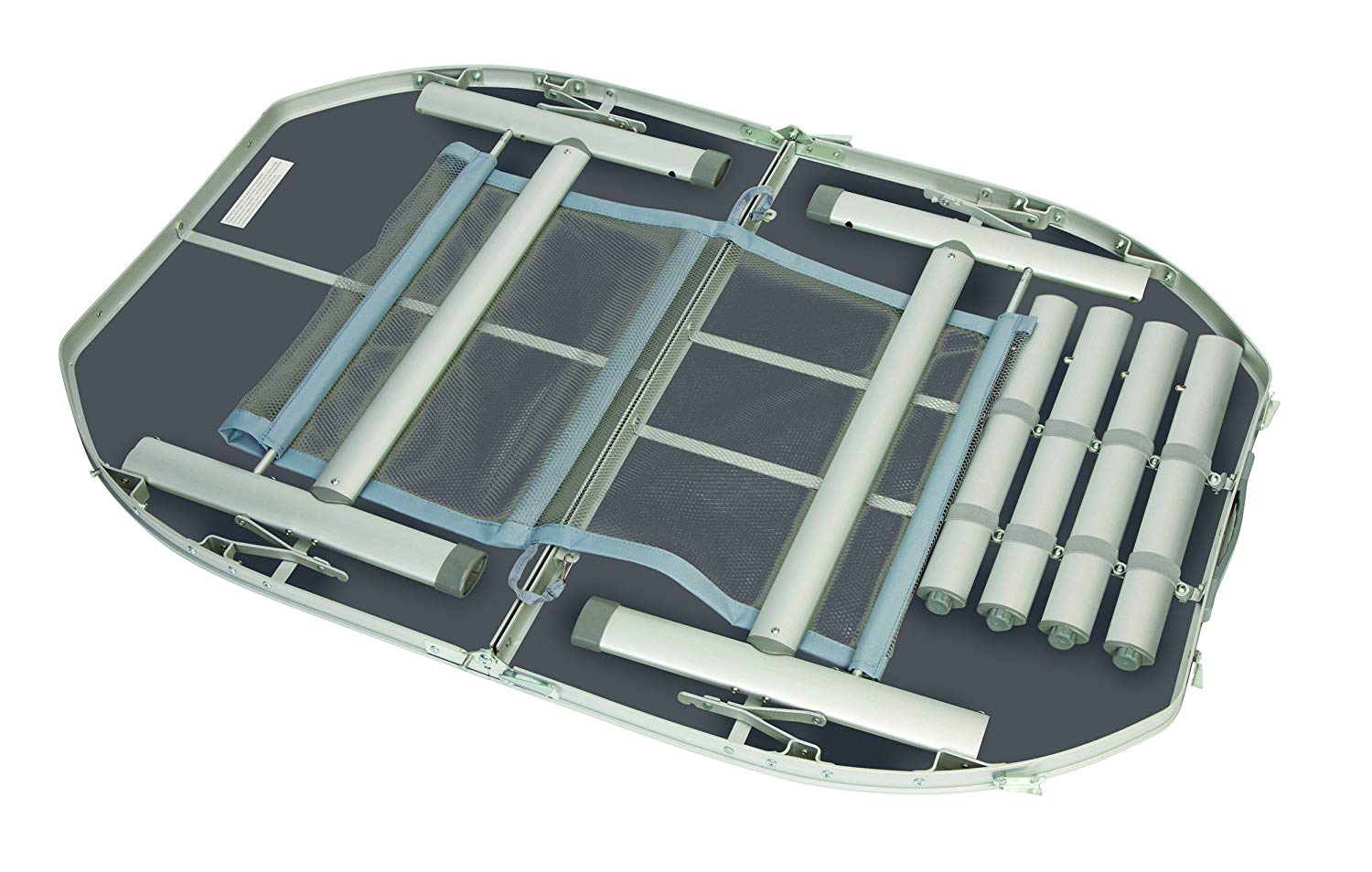 Bo-Camp - Table - Oval - Case model - 120x80cm, Grey, 120 x 80 cm - Image 2