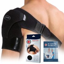 Doctor Developed Shoulder Support/Shoulder Strap / Shoulder Brace & Handbook (Black)