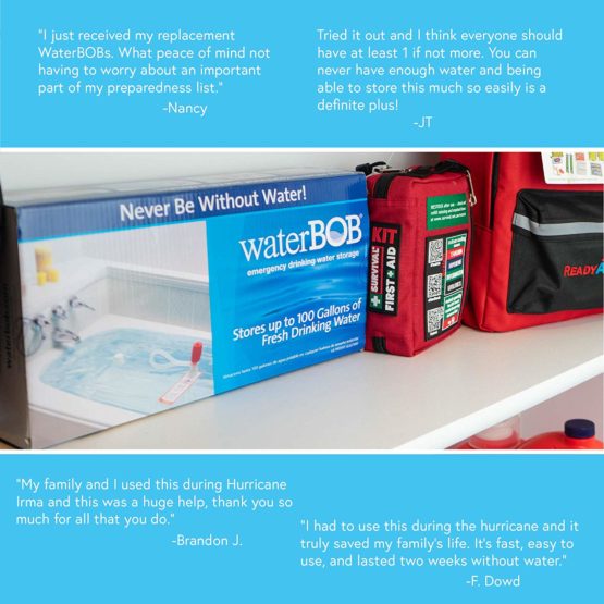 WaterBOB | Bathtub Emergency Water Storage Container, Drinking Water Storage, Hurricane Survival, BPA-Free (100 Gallon) (1) - Image 4