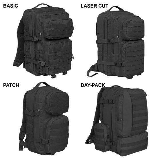 Brandit US Cooper Rucksack Medium Black - Image 2