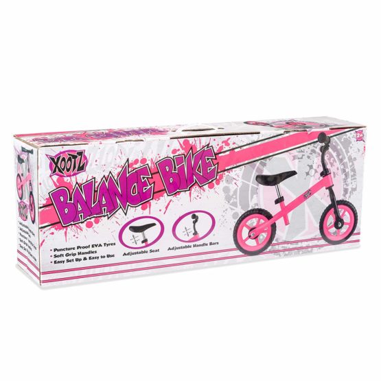 Xootz Balance Bike for Toddlers And Kids, Training Bicycle with Adjustable Seat And No Pedals, Pink - Image 4