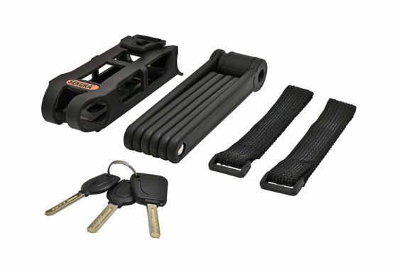 Büchel Sekura 60503853 Folding Lock for Bicycle/Motorcycle 85 cm Black