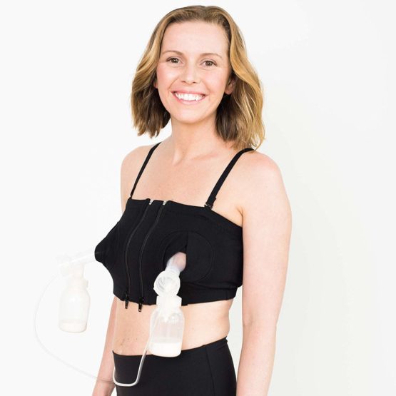 Simple Wishes Hands Free Double Pumping Bustier - L to L-Plus, Pink