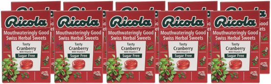 Ricola Cranberry Sugar Free Swiss Herb Drops 45 g (Pack of 10) - Image 4
