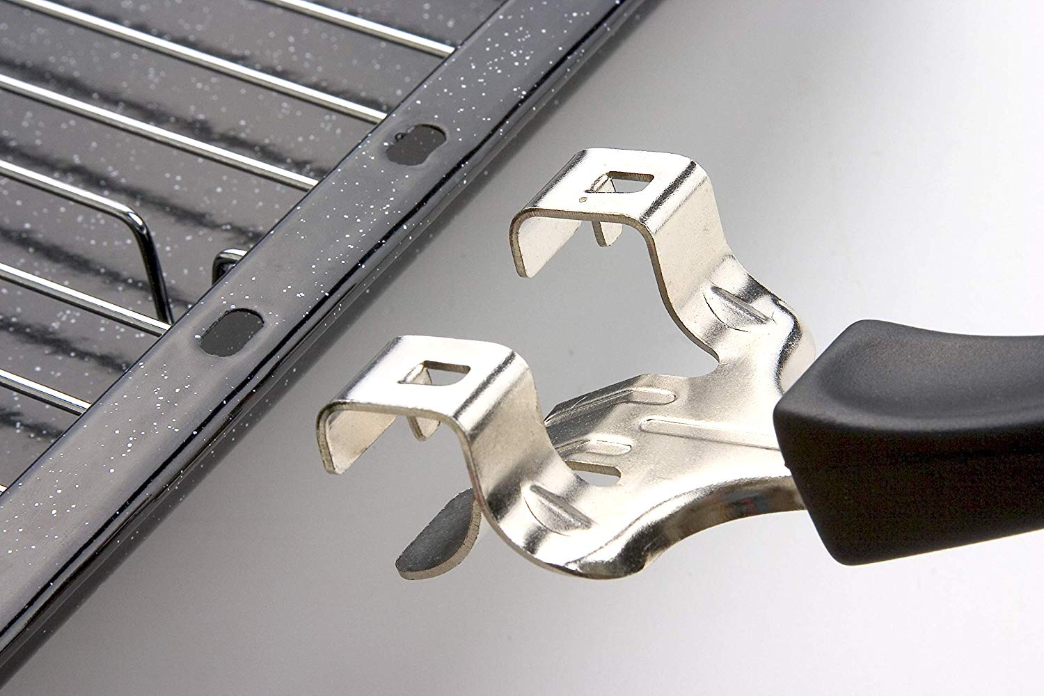 Pendeford Enamel Grill Pan and Rack, 28x22x4cm, Black - Image 3