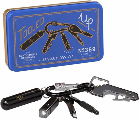 Gentlemen's Hardware Everyday Keychain Tool Kit, Black, One Size