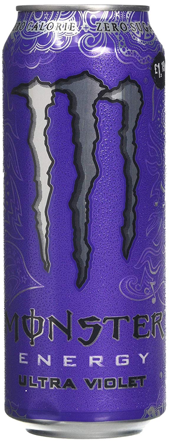 Monster Ultra Violet Energy Soft Drink, Zero Sugar and Calorie, Gluten Free (12 x 500ml Cans), purple, 500 ml (Pack of 12) - Image 4
