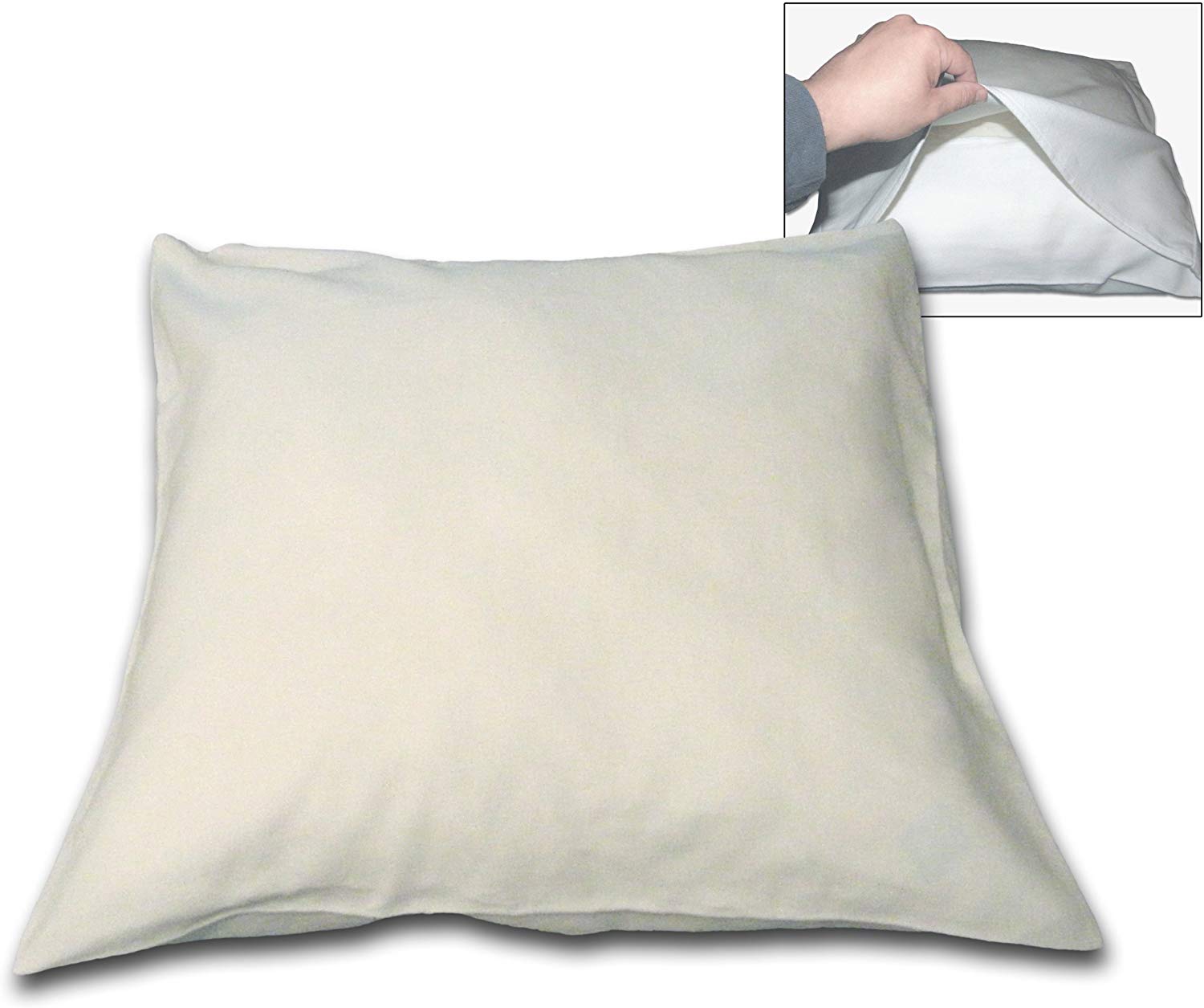 Night of the Vosges 204481 Under Cover Organic Cotton Pillow Case White, White, 65 x 65 cm, 65x65x cm - Image 2
