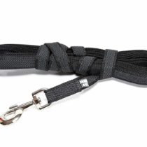 Julius-K9 216GM-S5 Color & Gray Super-Grip Leash with Handle, 20 mm x 5 m, Black-Gray