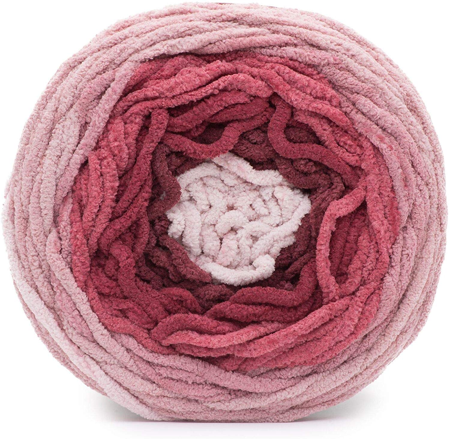 Bernat Blanket Ombre 300g - Burgundy Ombre - Image 2