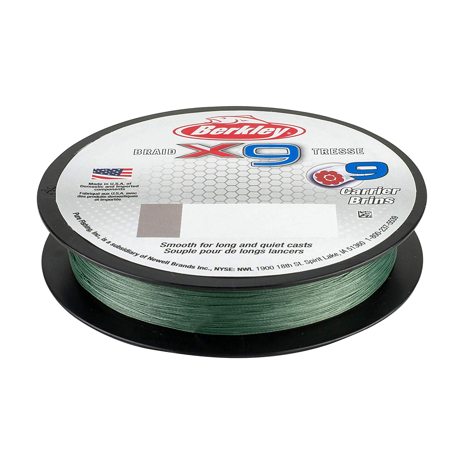 Berkley X9 Braided Fishing Line - 9 Strand Braid Line for Saltwater and Freshwater Fishing Unisex,, Low-Vis Green, 14.2kg - Image 4