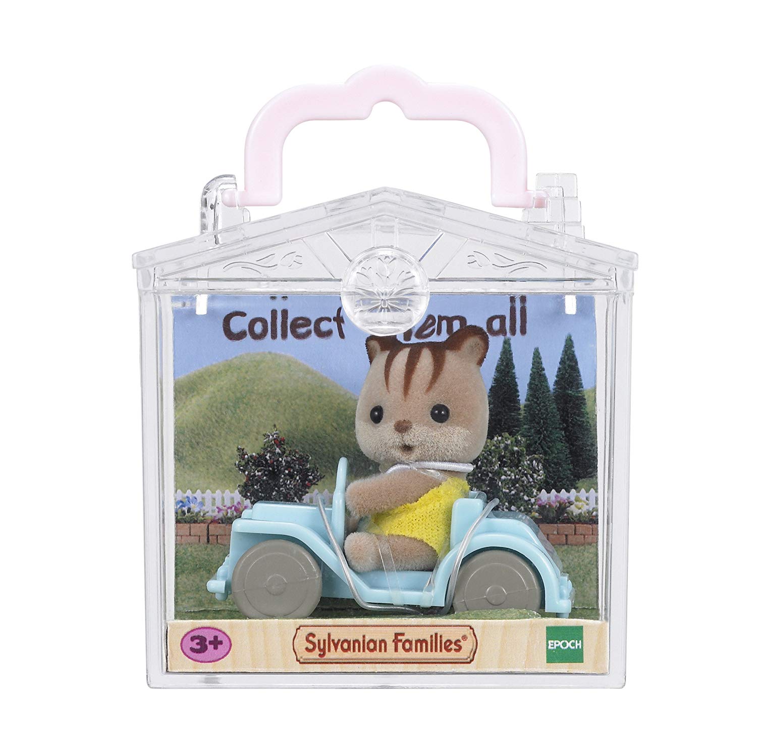 Sylvanian Families - Squirrel on Car Baby Carry Case, Multicolor