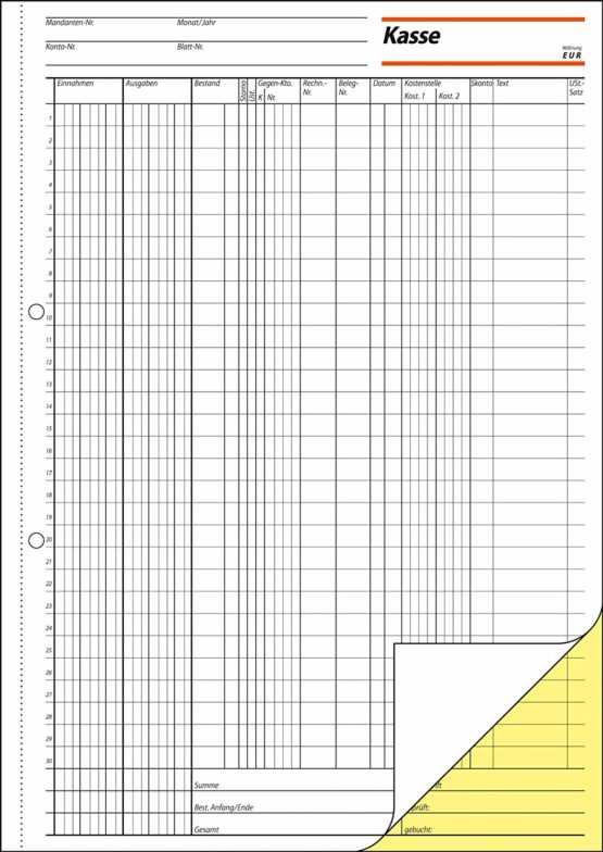 Sigel KG429 EDV Accounting Book with Copy Paper, Tax Rail 300 A4 2 x 50 Sheets with Blue Carbon Paper 5 Piece - Image 2