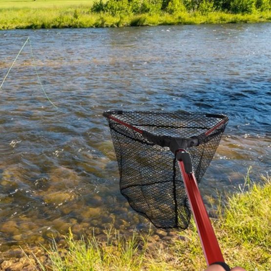 Lixada Fly Fishing Landing Net Wooden Handle Frame Catch (type3) - Image 4