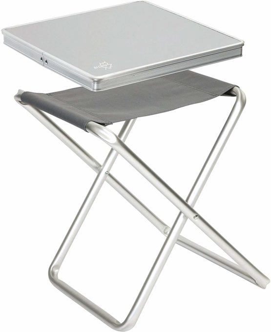Bo-Camp - Stool + top - Foldable - Grey - Image 3