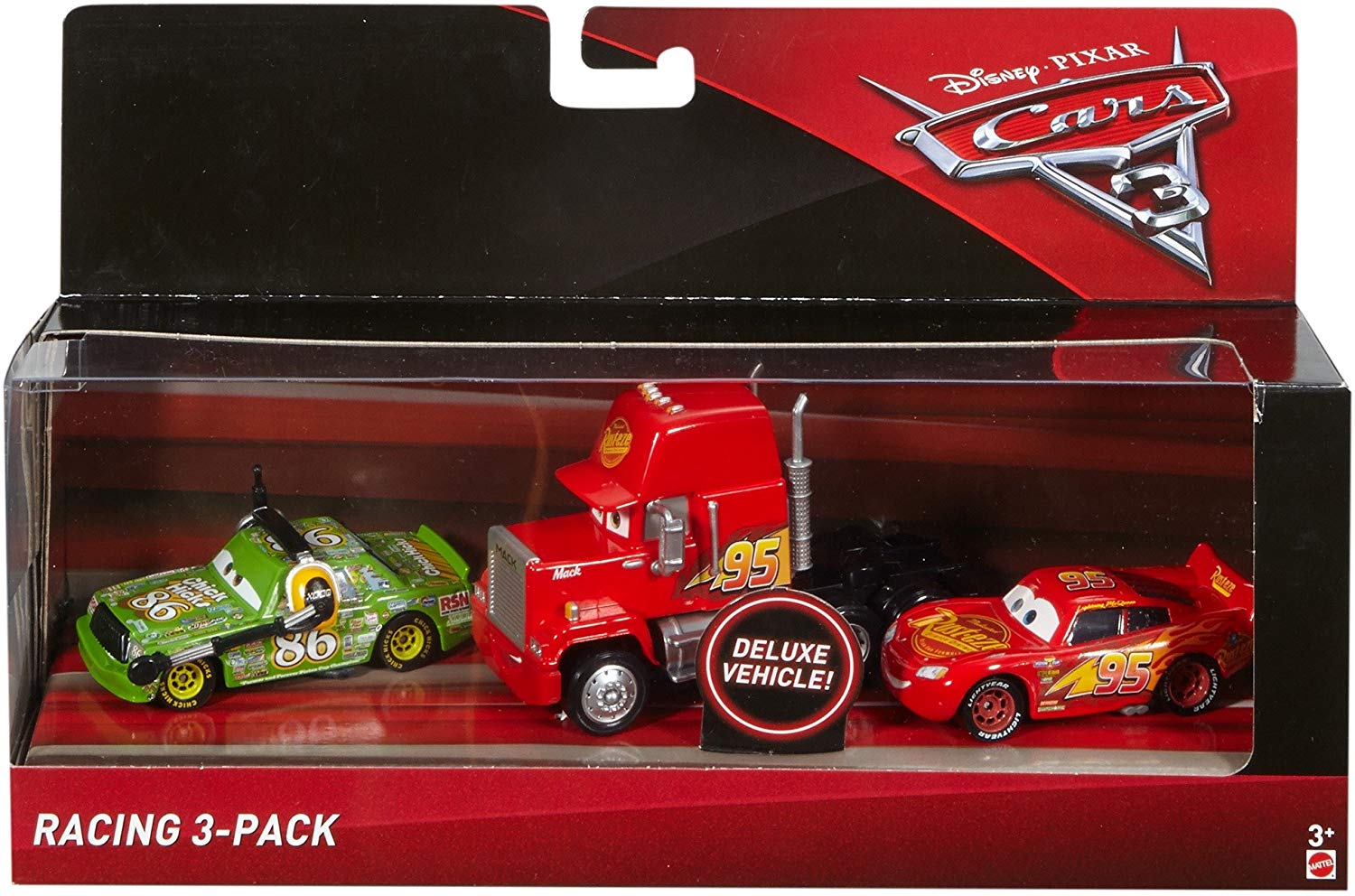 Disney Cars FBR77 Cars 3 Racing 3-Pack Vehicles, Mehrfarbig, Small - Image 2