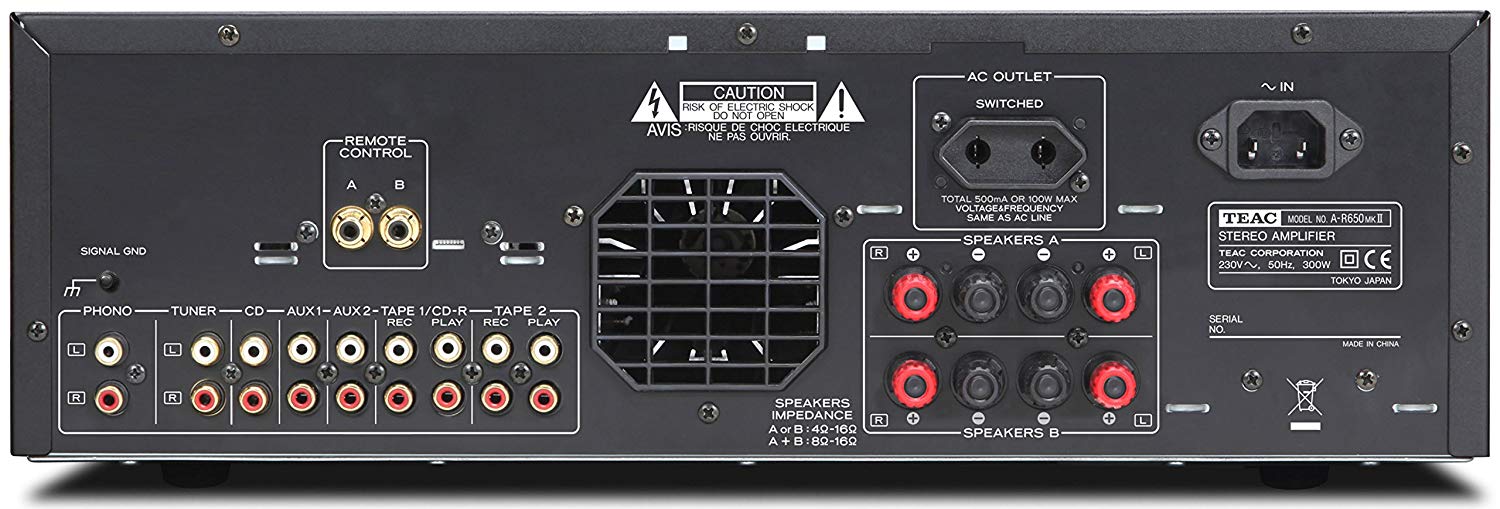 Teac AR650MK2 Stereo Full Amplifier, (Hifi Amplifier, 2 Channels, 120