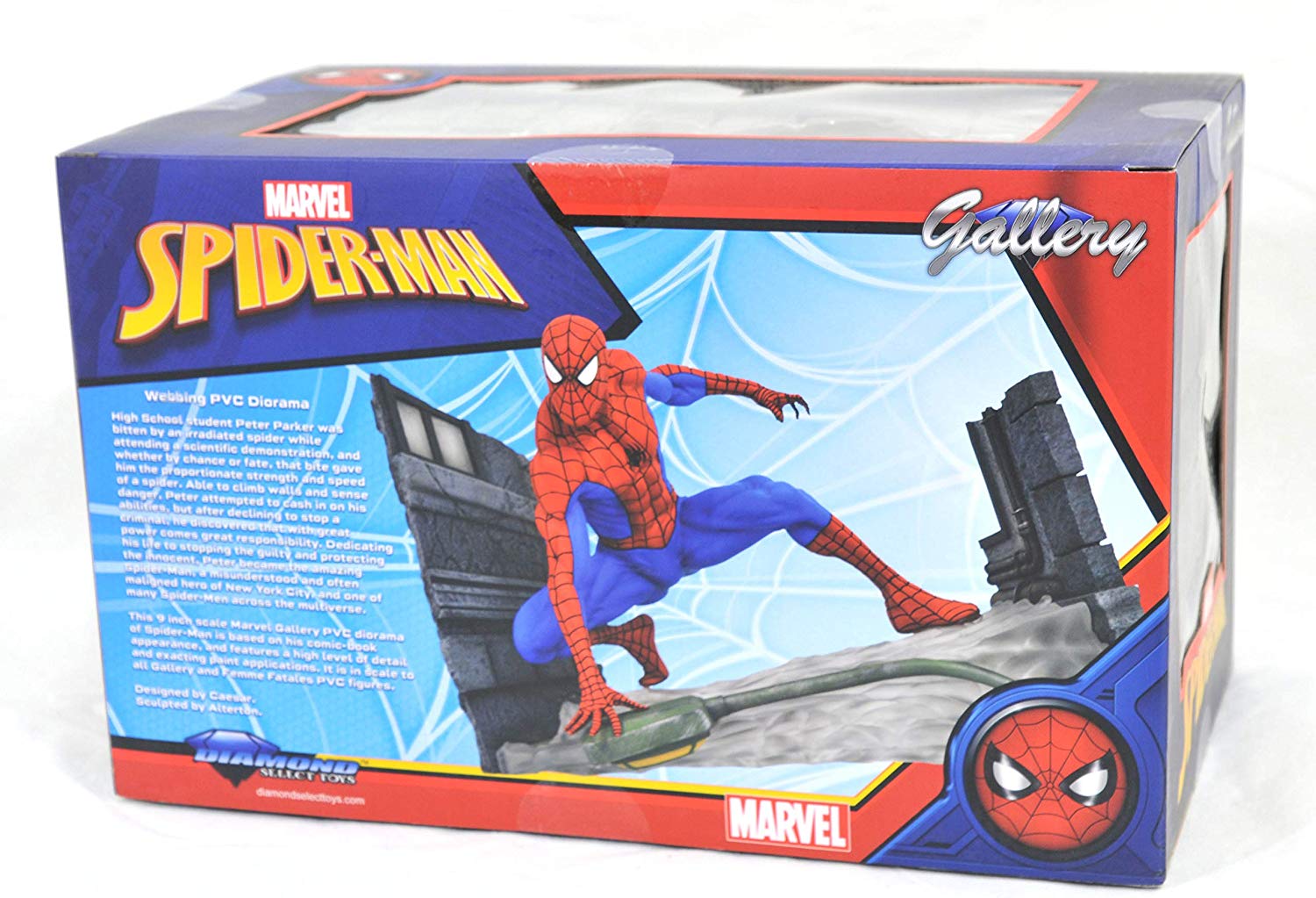 Marvel Comics Spider-Man Comic Webbing PVC Diorama, Multicolor - Image 3